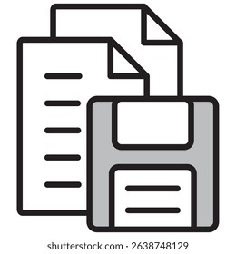 Illustration Icon Material : Document File