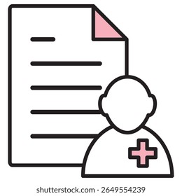 Ícone de Ilustração Material : Arquivo de Documento