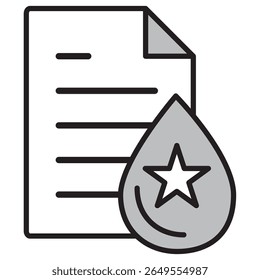 Icono de ilustración Material: Archivo de documento
