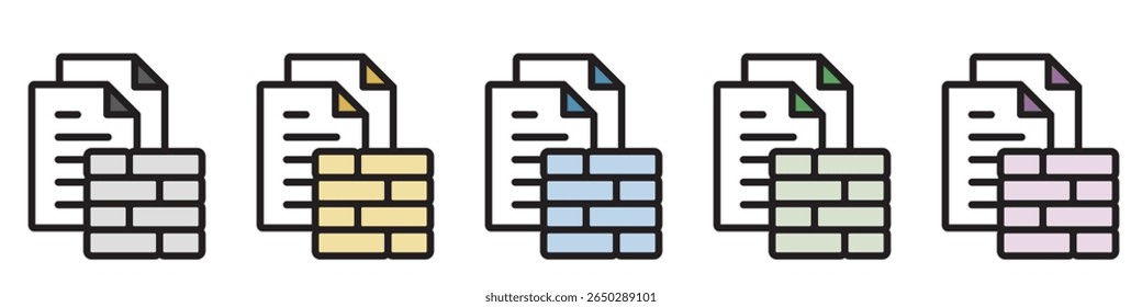 Illustration Icon Material : Document File