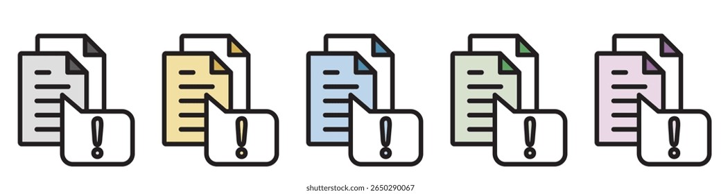 Illustrationssymbolmaterial: Dokumentdatei