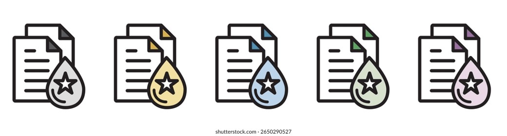 Ícone de Ilustração Material : Arquivo de Documento