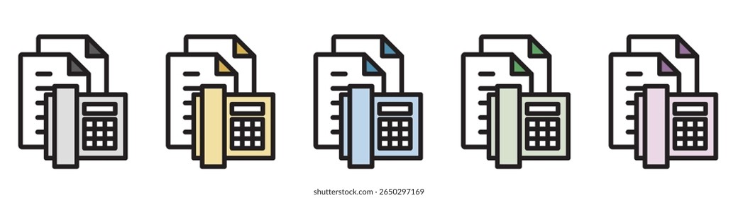 Ícone de Ilustração Material : Arquivo de Documento