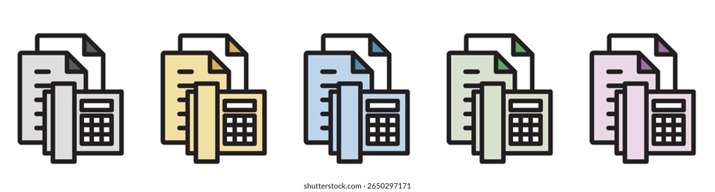 Ícone de Ilustração Material : Arquivo de Documento