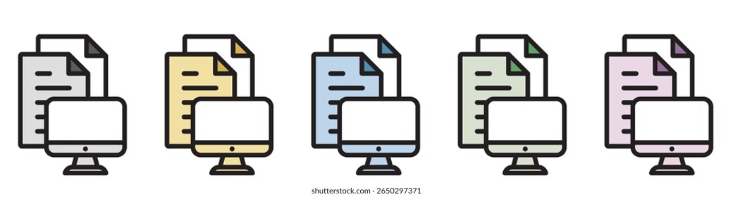 Illustration Icon Material : Document File