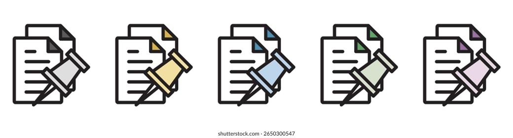 Illustration Icon Material : Document File