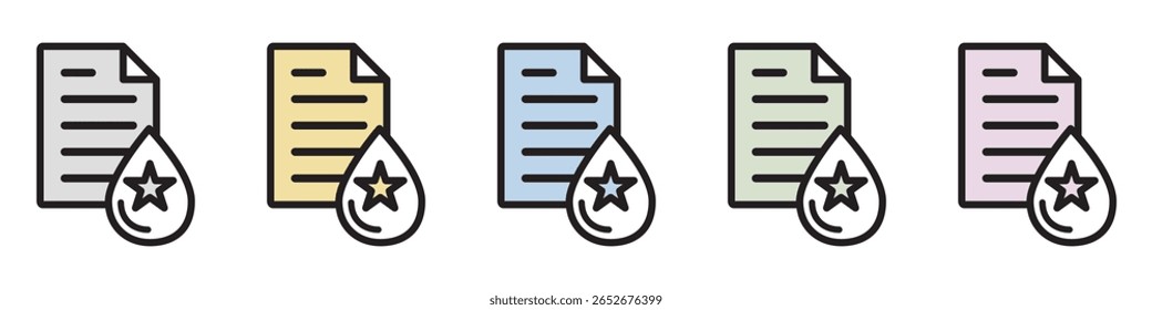 Icono de ilustración Material: Archivo de documento