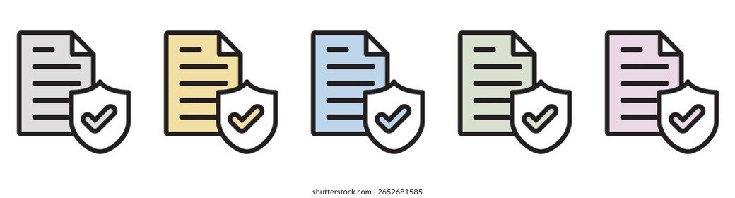 Icono de ilustración Material: Archivo de documento