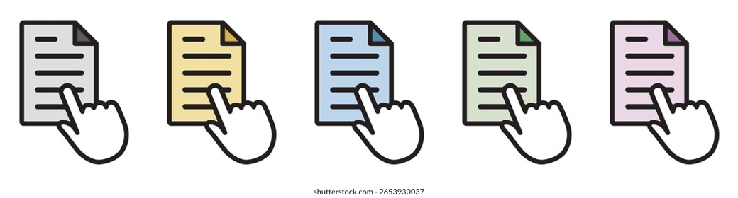 Ícone de Ilustração Material : Arquivo de Documento