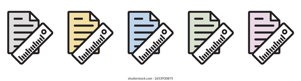Illustration Icon Material ： Document File