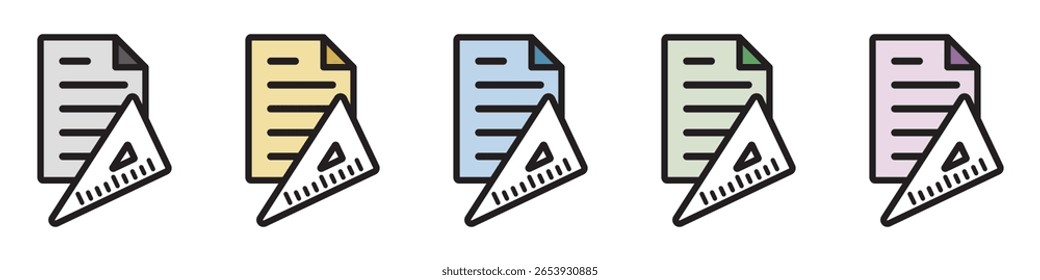 Ícone de Ilustração Material : Arquivo de Documento