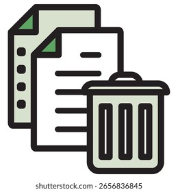 Icono de ilustración Material: Archivo de documento