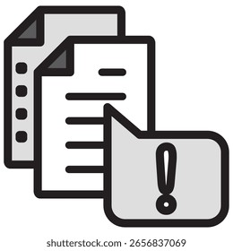 Icono de ilustración Material: Archivo de documento