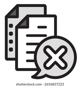 Icono de ilustración Material: Archivo de documento
