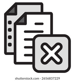 Icono de ilustración Material: Archivo de documento