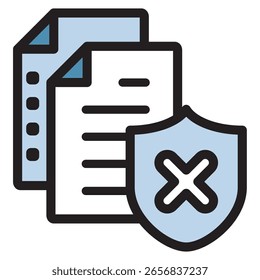Icono de ilustración Material: Archivo de documento