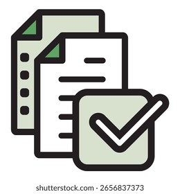 Icono de ilustración Material: Archivo de documento