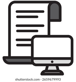 Illustration Icon Material : Document File