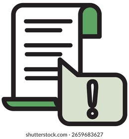 Icono de ilustración Material: Archivo de documento