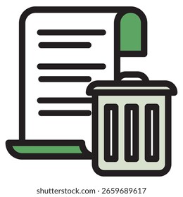 Icono de ilustración Material: Archivo de documento