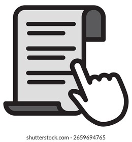 Icono de ilustración Material: Archivo de documento