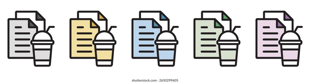 Illustration Icon Material : Drink Document File