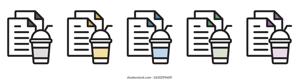 Illustration Icon Material : Drink Document File