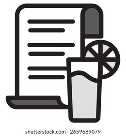 Illustration Icon Material : Drink Document File