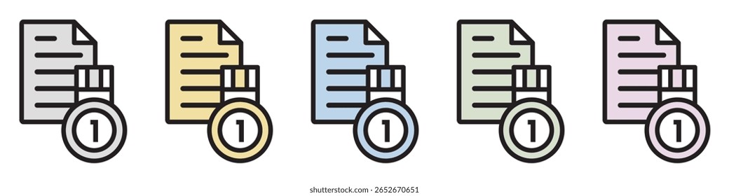 Illustration Icon Material : Sports Document File