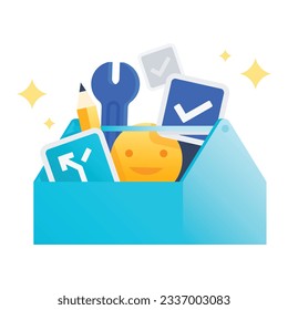 illustration of a icon media