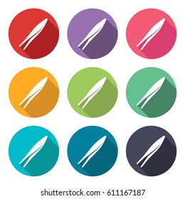 illustration icon for medical tweezers