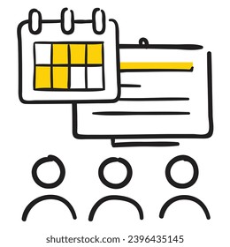 illustration of a icon meeting