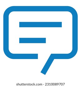 illustration of a icon message 