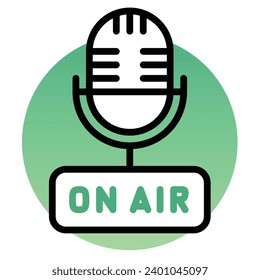 illustration of a icon microphone 