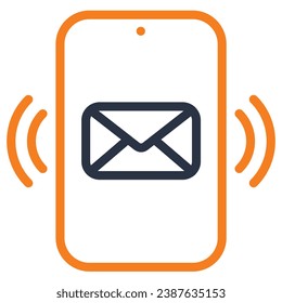 ilustración de un icono de correo móvil