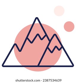 ilustración de una montaña de iconos