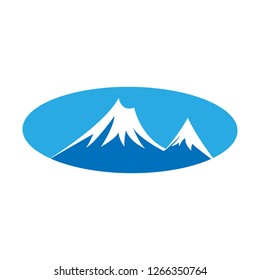 illustration icon mountain vector