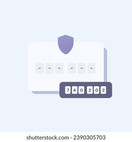 ilustración de un icono de autenticación multifactor