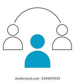 illustration of a icon multi tenant architechture 