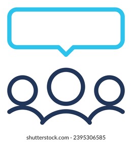 illustration of a icon multiple chat 