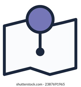 illustration of a icon my location