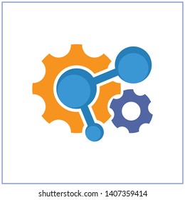Illustration icon for network management services