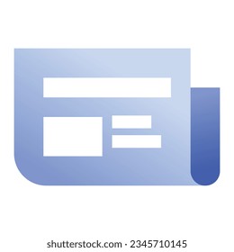 ilustración de un diario de iconos 