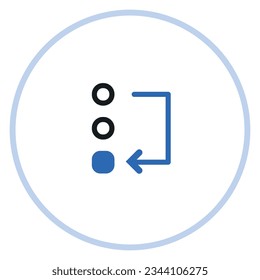 ilustración de un icono siguiente paso 