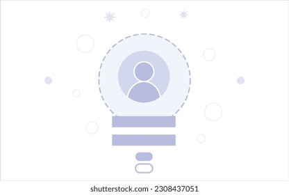 illustration of a icon no logged in