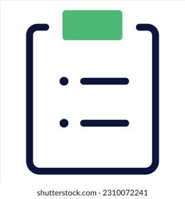 illustration of a icon notepad