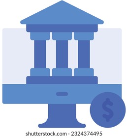 illustration of a icon  online banking