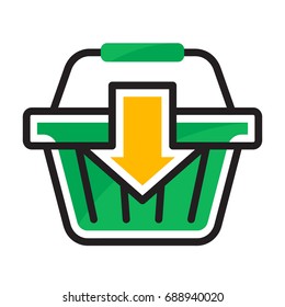 The illustration icon for the order button / add to the shopping basket