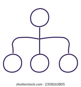 illustration of a icon org chart 