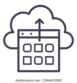 illustration of a icon  output 